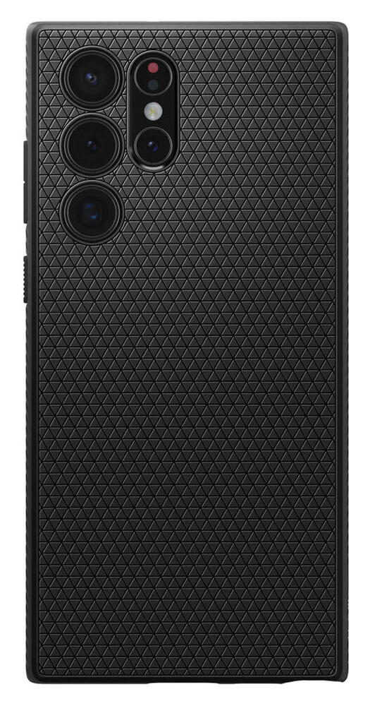 Spigen Liquid Air Samsung Galaxy S22 Ultra Hoesje Back Cover Zwart afbeelding 6