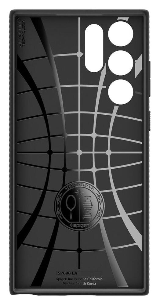 Spigen Liquid Air Samsung Galaxy S22 Ultra Hoesje Back Cover Zwart afbeelding 8