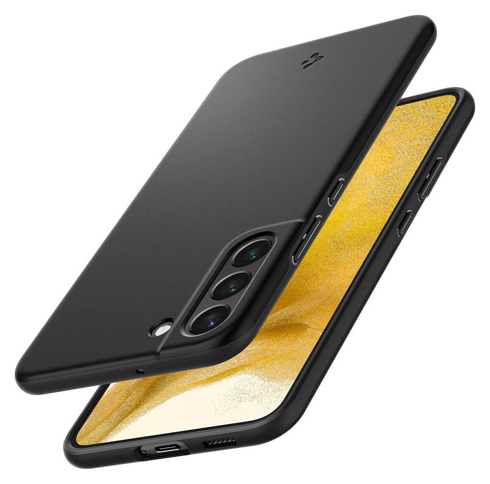 Spigen Thin Fit Samsung Galaxy S22 Hoesje Back Cover Zwart afbeelding 8