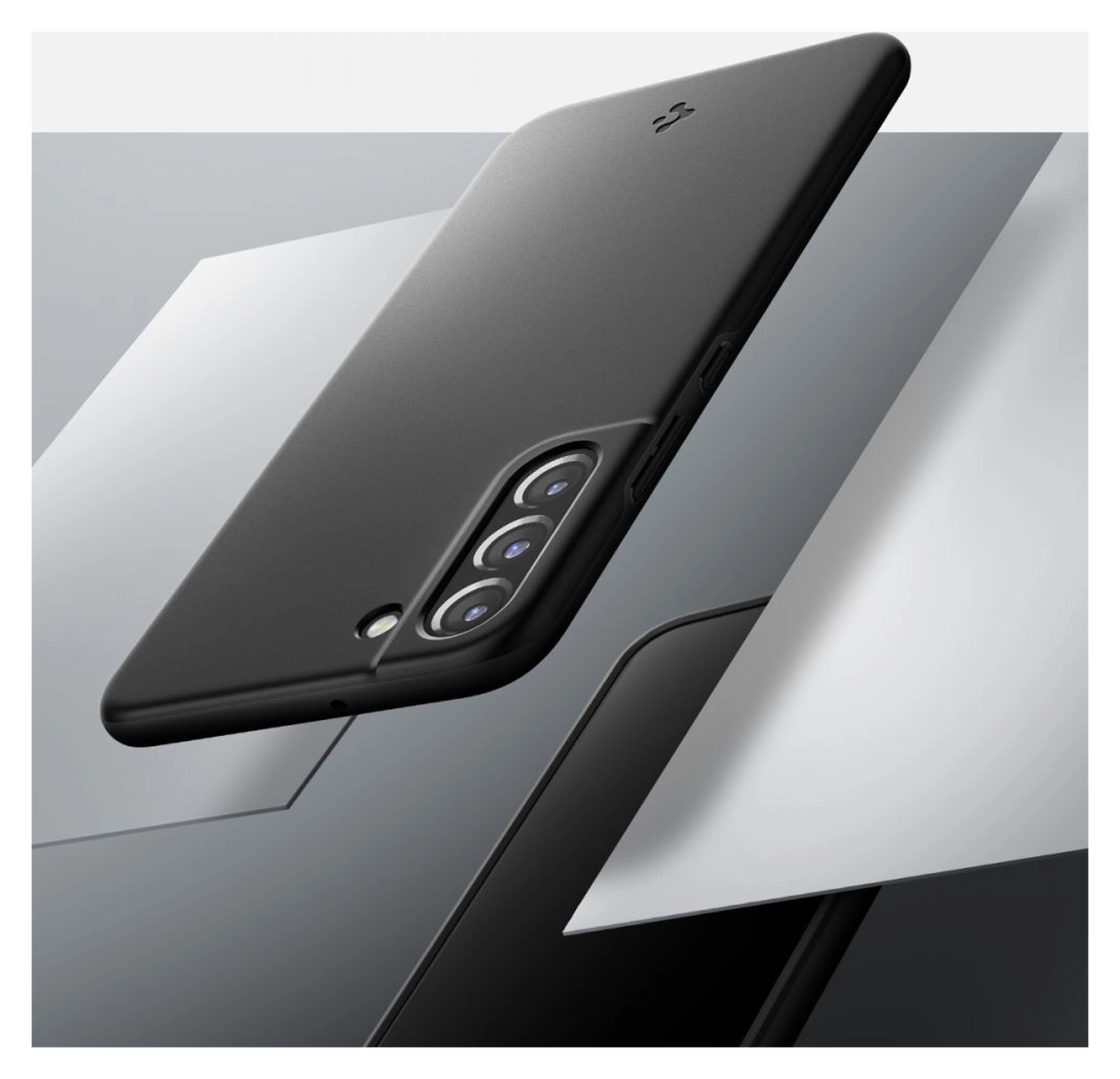 Spigen Thin Fit Samsung Galaxy S22 Hoesje Back Cover Zwart afbeelding 3