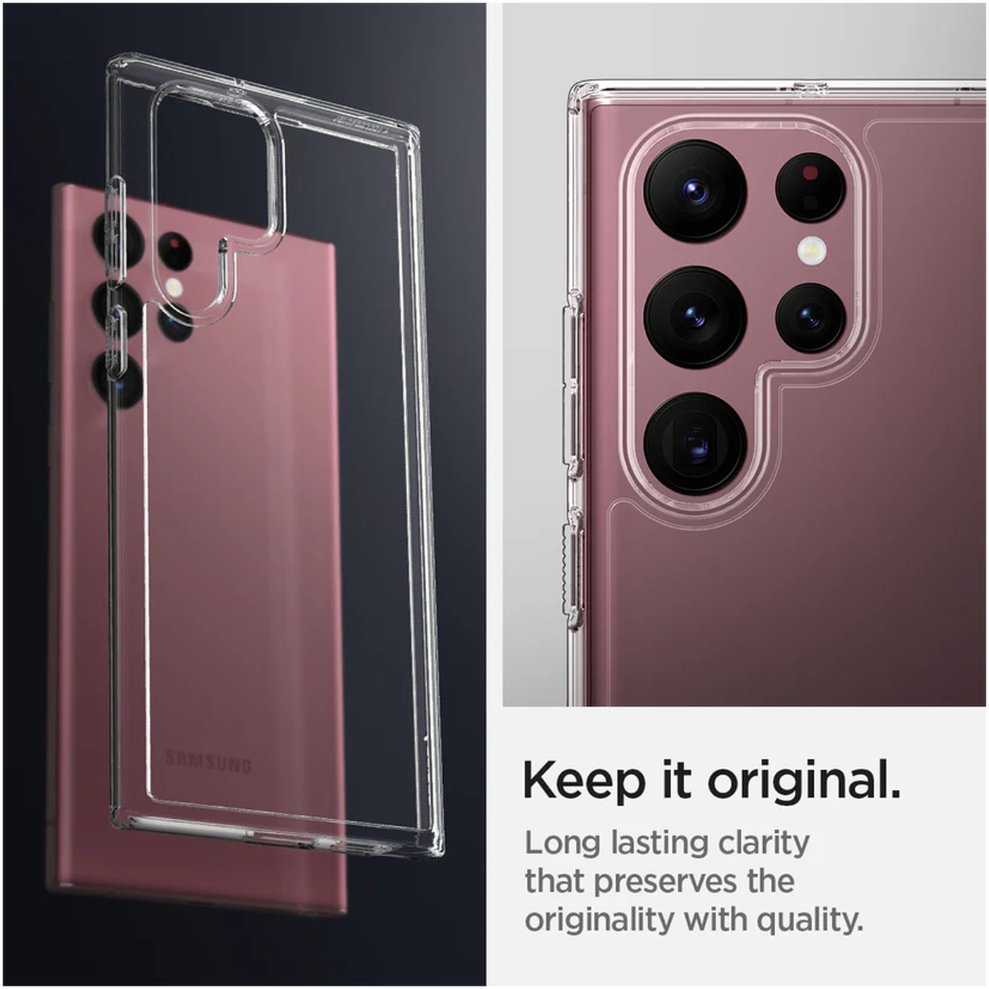Spigen Ultra Hybrid Samsung Galaxy S22 Ultra Hoesje Transparant afbeelding 3