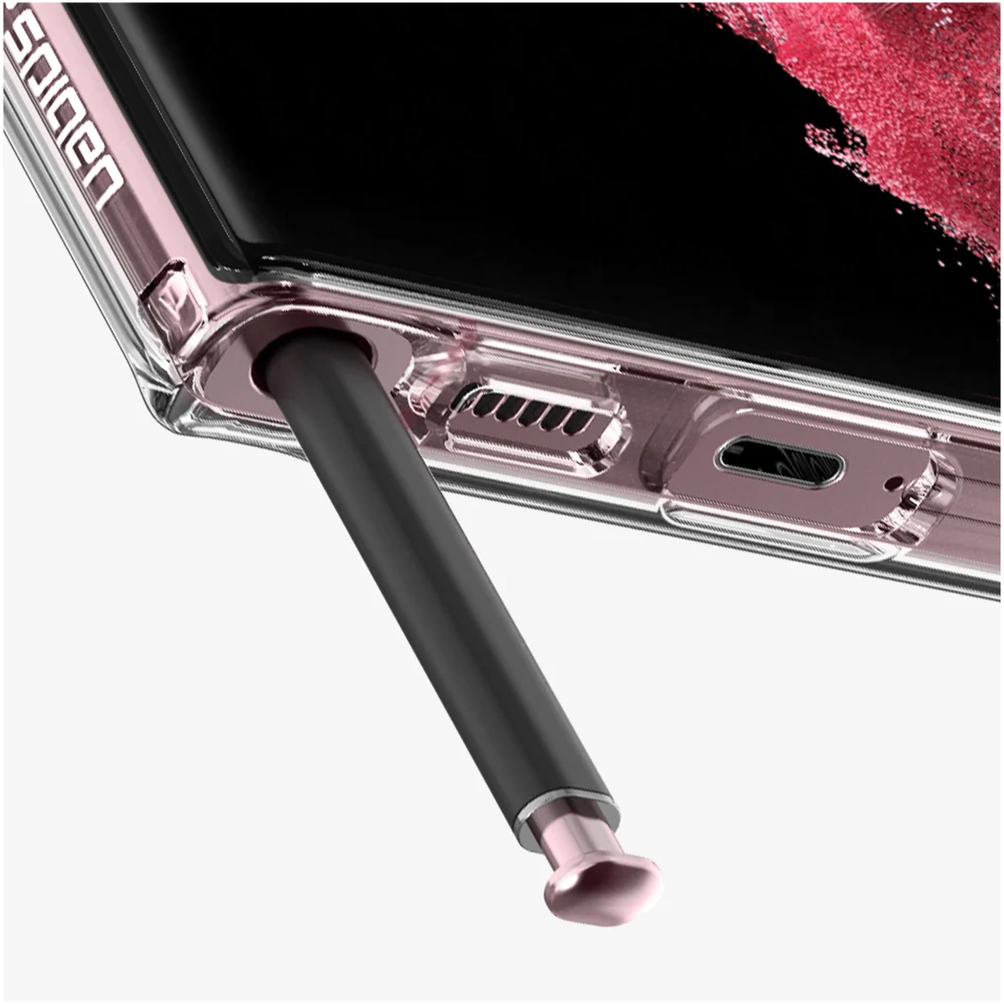 Spigen Ultra Hybrid Samsung Galaxy S22 Ultra Hoesje Transparant afbeelding 13
