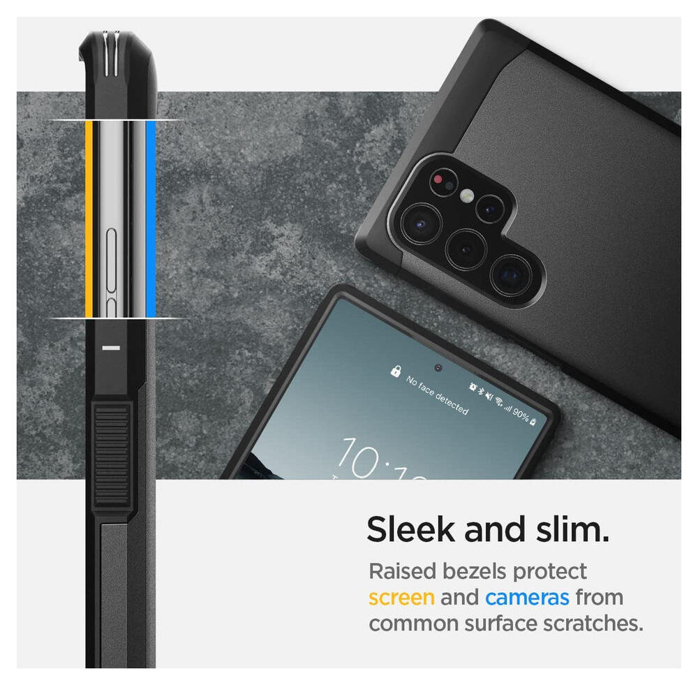 Spigen Tough Armor Samsung Galaxy S22 Ultra Hoesje Zwart afbeelding 5