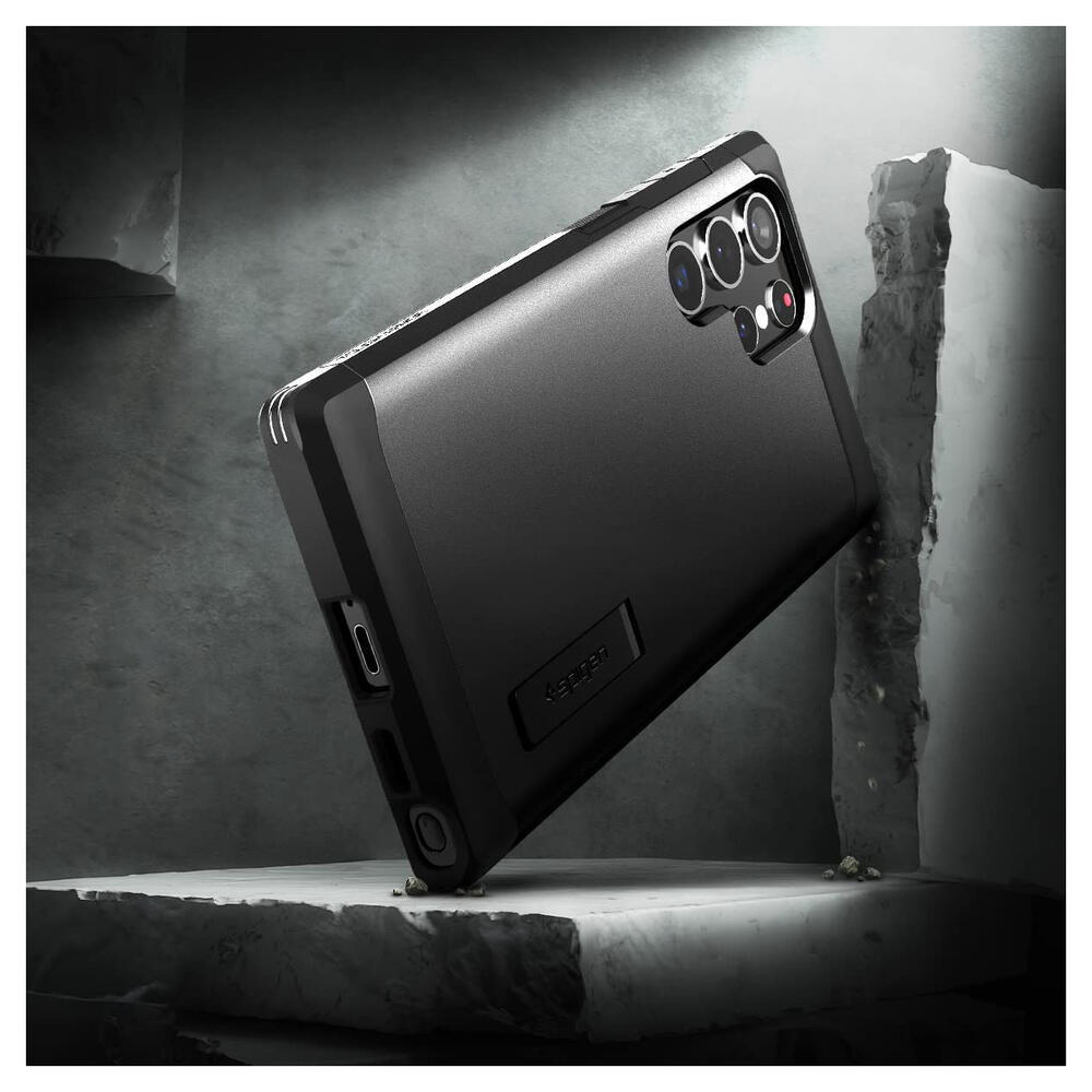 Spigen Tough Armor Samsung Galaxy S22 Ultra Hoesje Zwart afbeelding 9