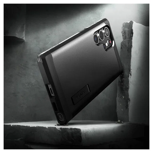 Spigen Tough Armor Samsung Galaxy S22 Ultra Hoesje Zwart afbeelding 9
