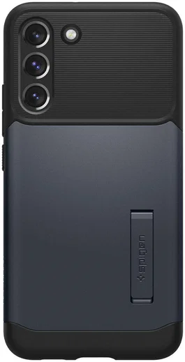 Spigen Slim Armor Samsung Galaxy S22 Plus Hoesje Metal Slate afbeelding 3