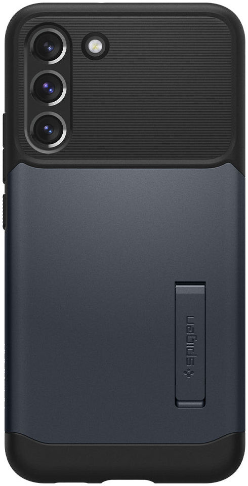 Spigen Slim Armor Samsung Galaxy S22 Hoesje Back Cover Metal Slate afbeelding 3