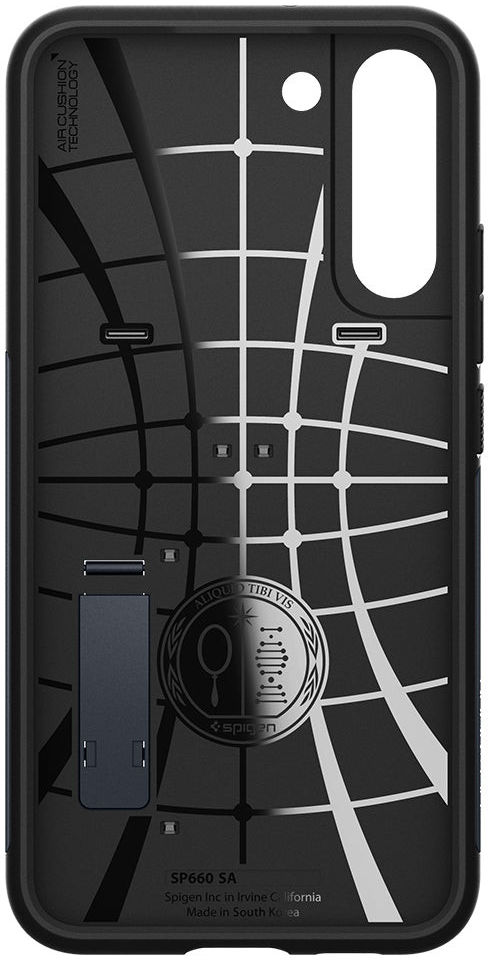 Spigen Slim Armor Samsung Galaxy S22 Hoesje Back Cover Metal Slate afbeelding 5