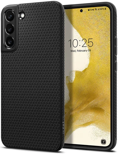 Spigen Liquid Air Samsung Galaxy S22 Hoesje Back Cover Zwart afbeelding 1