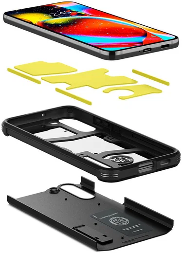 Spigen Tough Armor Samsung Galaxy S22 Hoesje Back Cover Zwart afbeelding 10