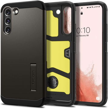Spigen Tough Armor Samsung Galaxy S22 Hoesje Back Cover Gunmetal
