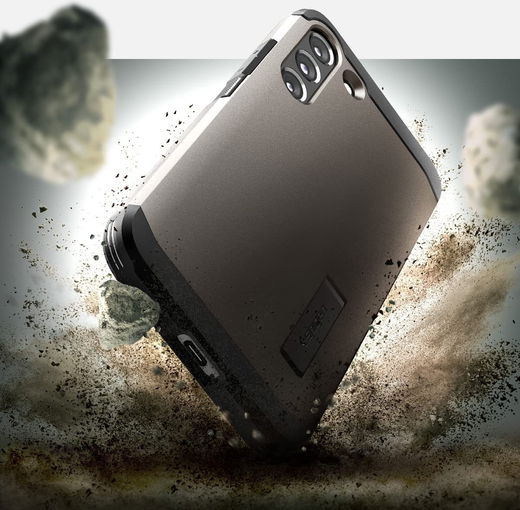 Spigen Tough Armor Samsung Galaxy S22 Hoesje Back Cover Gunmetal afbeelding 8