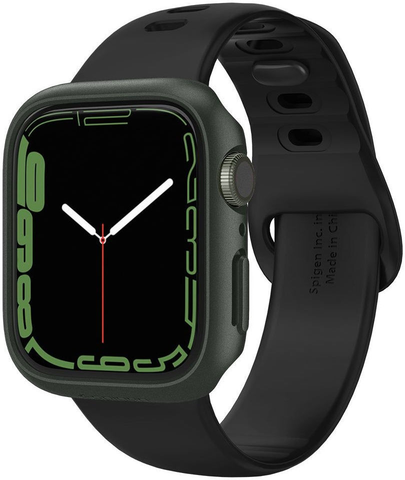 Spigen Thin Fit Apple Watch 7/8 45MM Hoesje Hard Plastic Bumper Groen afbeelding 1