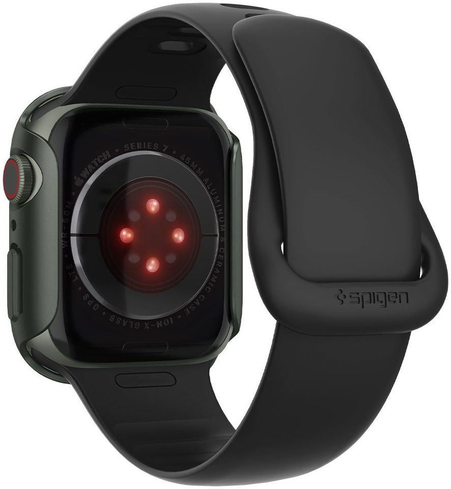 Spigen Thin Fit Apple Watch 7/8 45MM Hoesje Hard Plastic Bumper Groen afbeelding 13