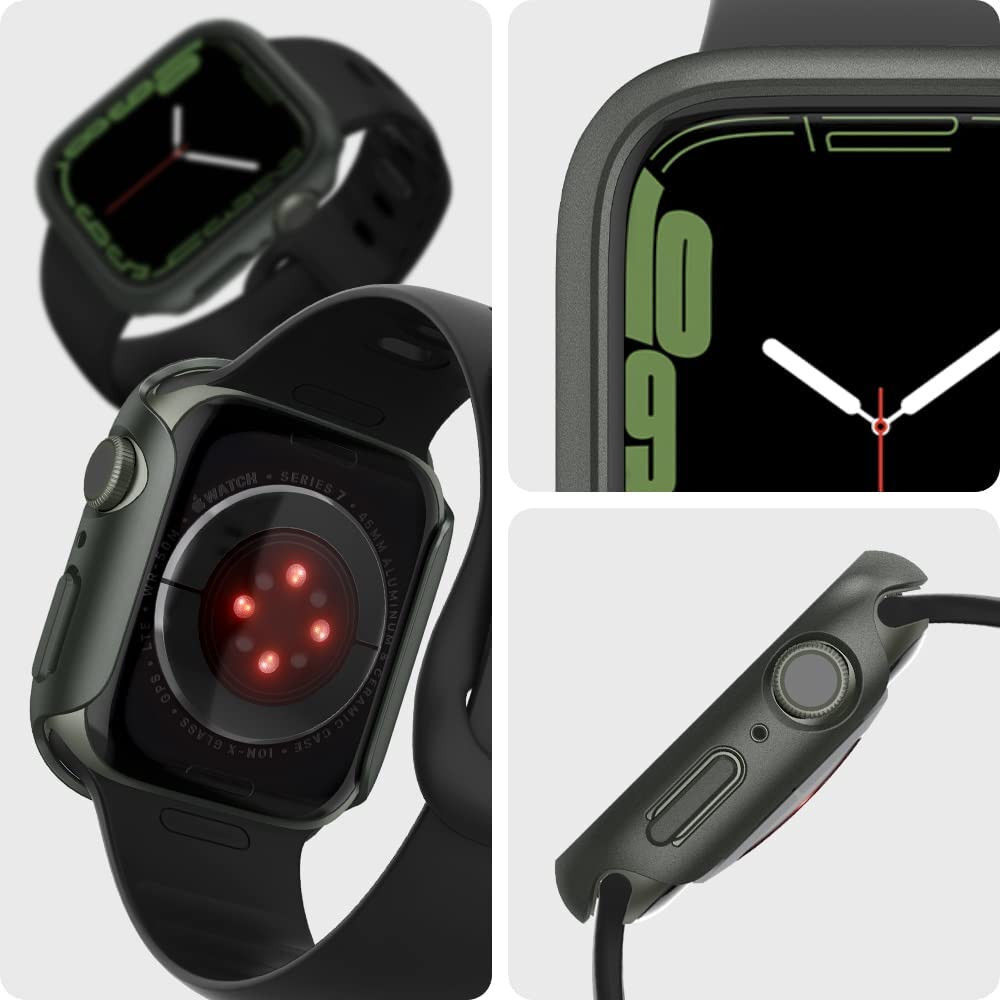 Spigen Thin Fit Apple Watch 7/8 45MM Hoesje Hard Plastic Bumper Groen afbeelding 7