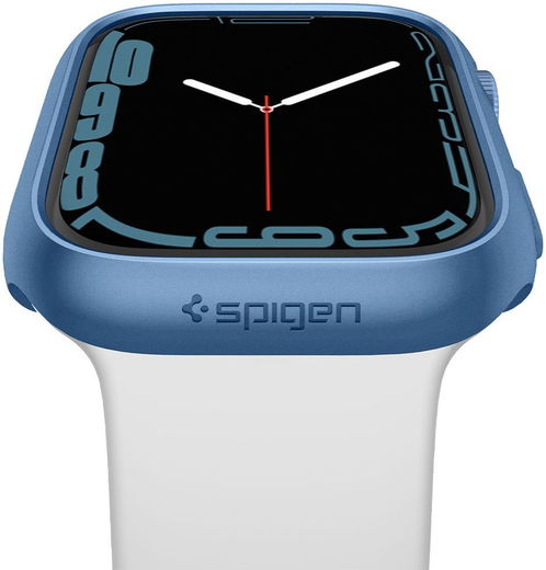 Spigen Thin Fit - Apple Watch 7/8/9 45MM - Hard Case - Plastic Bumper - Blauw afbeelding 11