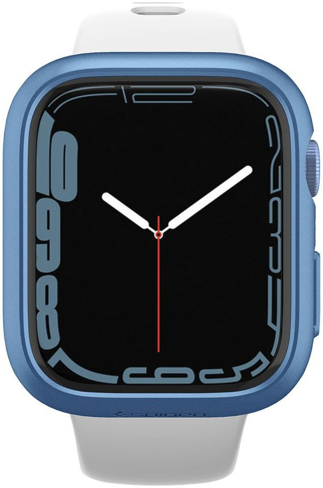 Spigen Thin Fit - Apple Watch 7/8/9 45MM - Hard Case - Plastic Bumper - Blauw afbeelding 3