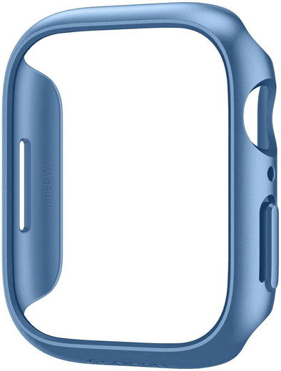 Spigen Thin Fit - Apple Watch 7/8/9 45MM - Hard Case - Plastic Bumper - Blauw afbeelding 4