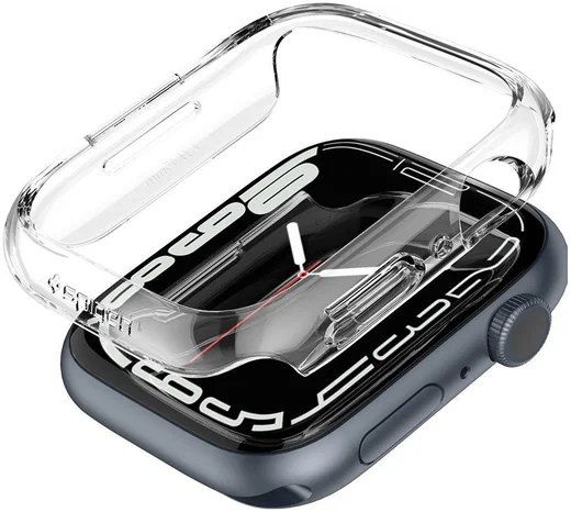Spigen Thin Fit Apple Watch 7/8 45MM Hoesje Hard Plastic Bumper Clear afbeelding 2