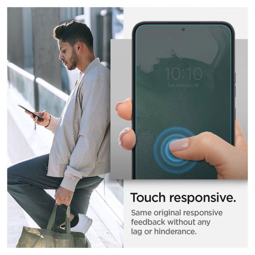 Spigen EZ Fit Glas.tR Samsung Galaxy S22 Plus Screen Protector 2-Pack afbeelding 7