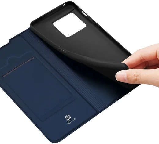 Dux Ducis Skin Pro OnePlus 10 Pro Hoesje Wallet Book Case Blauw afbeelding 5