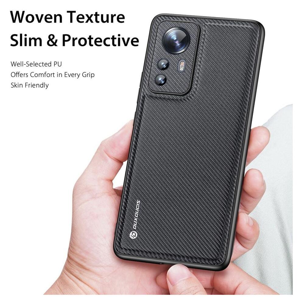 Dux Ducis Fino Series Xiaomi 12 / 12X Hoesje Back Cover Zwart afbeelding 5