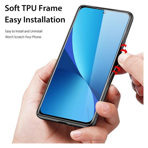 Dux Ducis Fino Series Xiaomi 12 / 12X Hoesje Back Cover Zwart afbeelding 2