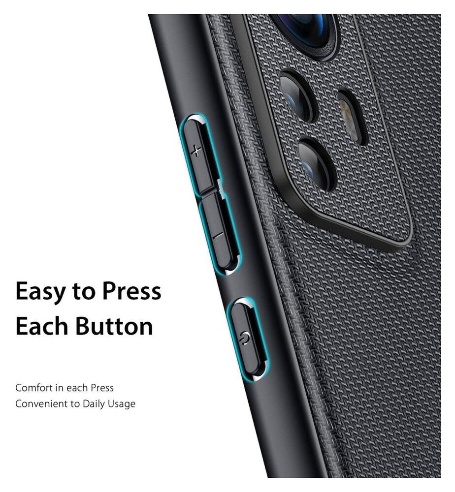 Dux Ducis Fino Series Xiaomi 12 / 12X Hoesje Back Cover Zwart afbeelding 3