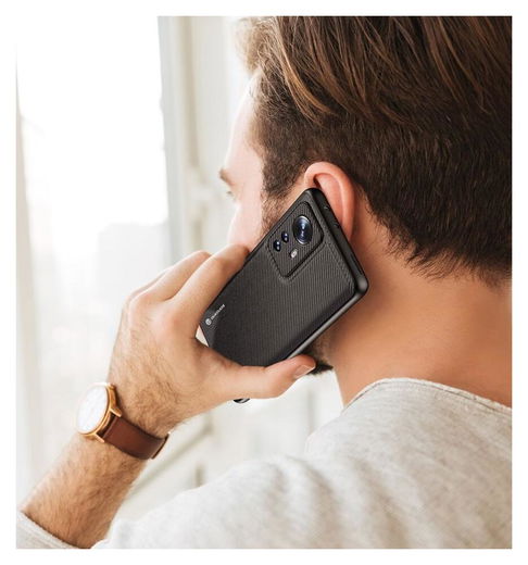 Dux Ducis Fino Series Xiaomi 12 / 12X Hoesje Back Cover Zwart afbeelding 7