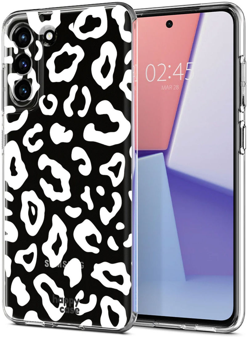 HappyCase Samsung Galaxy S21 FE Hoesje Flexibel TPU Luipaard Print afbeelding 2