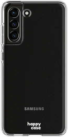 HappyCase Samsung Galaxy S21 FE Hoesje Flexibel TPU Clear Print afbeelding 1