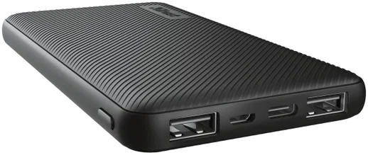 Trust Primo Eco Ultra Dunne USB-A/USB-C Powerbank 10.000 mAh Zwart afbeelding 1
