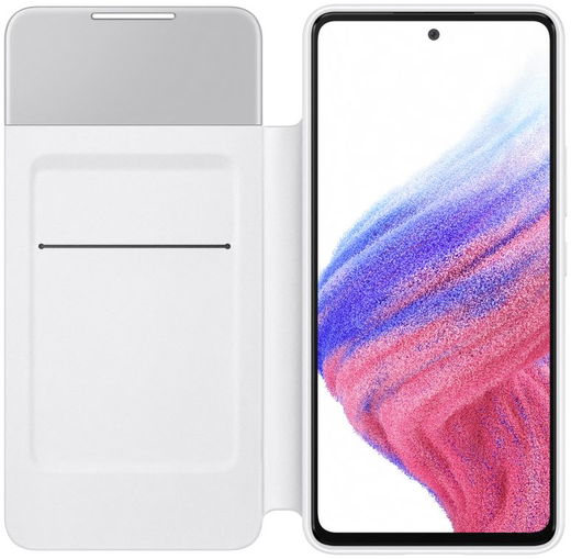 Origineel Samsung Galaxy A53 Hoesje Smart Clear View Cover Wit afbeelding 2