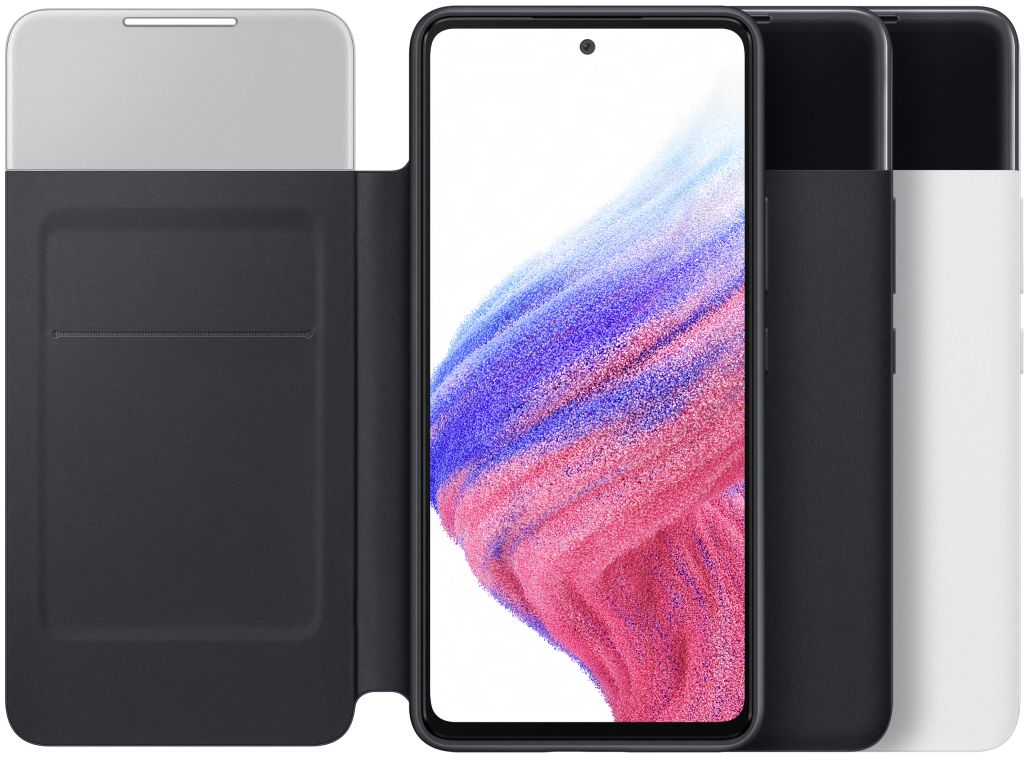 Origineel Samsung Galaxy A53 Hoesje Smart Clear View Cover Wit afbeelding 6