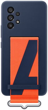 Origineel Samsung Galaxy A53 Hoesje Silicone Cover met Band Blauw
