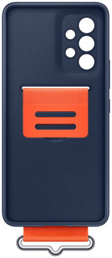 Origineel Samsung Galaxy A53 Hoesje Silicone Cover met Band Blauw afbeelding 6