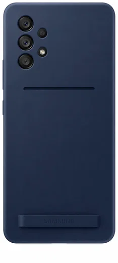 Origineel Samsung Galaxy A53 Hoesje Silicone Cover met Band Blauw afbeelding 1