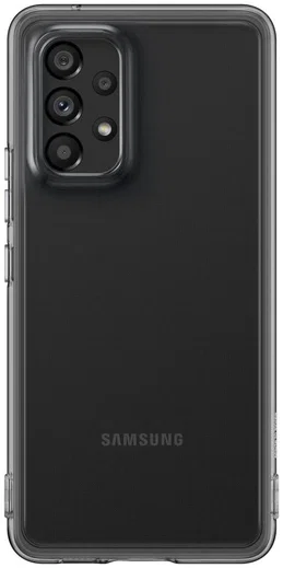 Origineel Samsung Galaxy A53 Hoesje Soft Clear Cover Transparant Zwart afbeelding 1