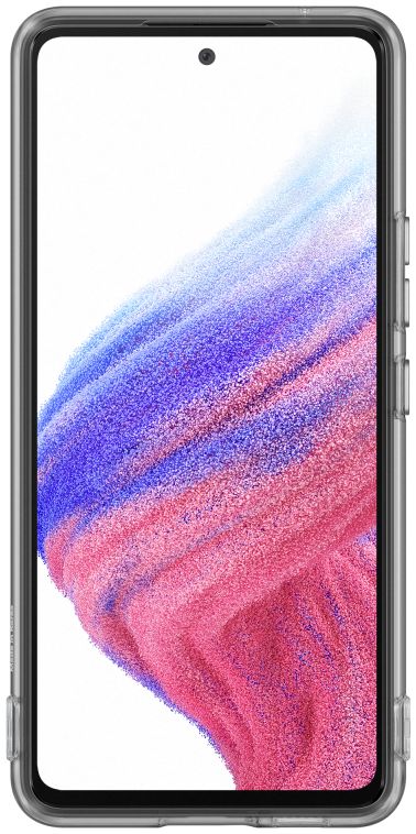 Origineel Samsung Galaxy A53 Hoesje Soft Clear Cover Transparant Zwart afbeelding 2