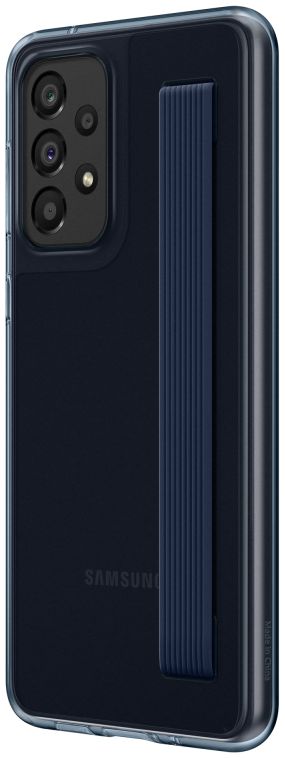 Origineel Samsung Galaxy A33 Hoesje Slim Strap Cover Zwart/Blauw afbeelding 1
