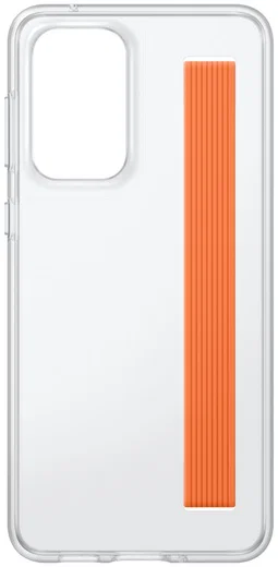 Origineel Samsung Galaxy A33 Hoesje Slim Strap Cover Wit/Oranje afbeelding 3
