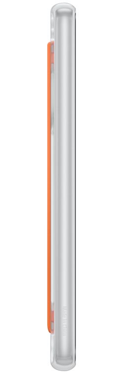 Origineel Samsung Galaxy A33 Hoesje Slim Strap Cover Wit/Oranje afbeelding 6