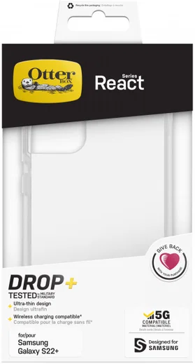 OtterBox React Samsung Galaxy S22 Plus Hoesje Transparant afbeelding 8
