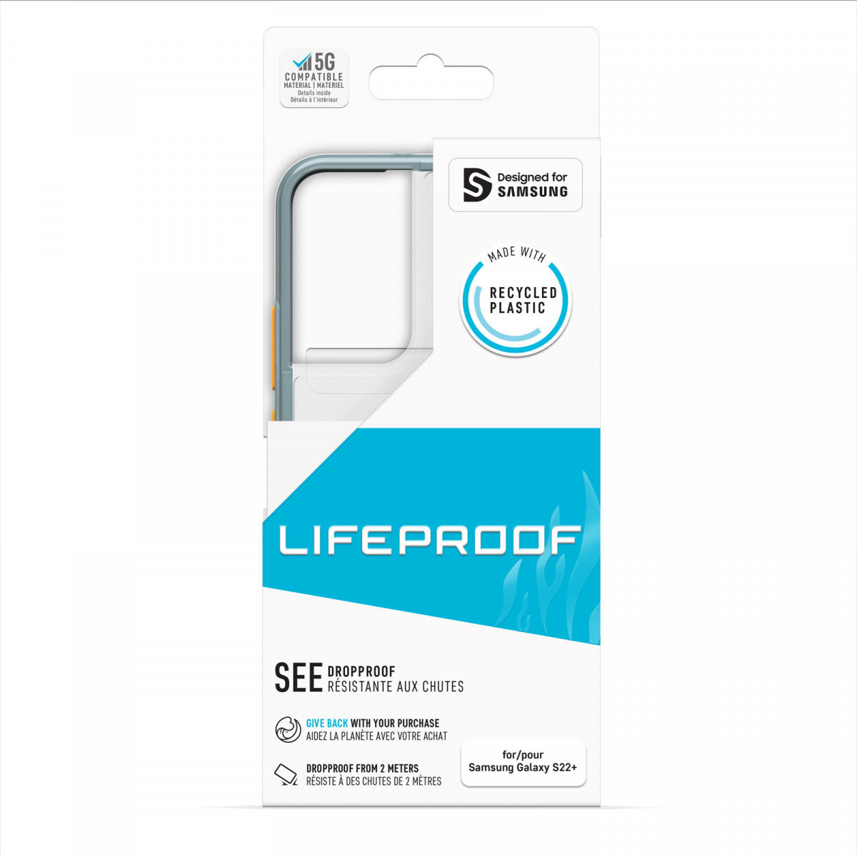 LifeProof See Samsung Galaxy S22 Plus Hoesje Transparant Groen afbeelding 10