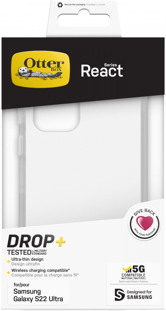 OtterBox React Samsung Galaxy S22 Ultra Hoesje Transparant afbeelding 7