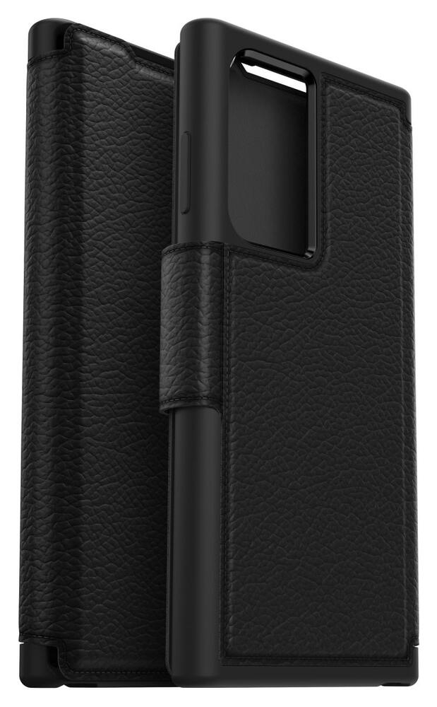 Otterbox Strada Samsung Galaxy S22 Ultra Hoesje Echt Leer Zwart afbeelding 5