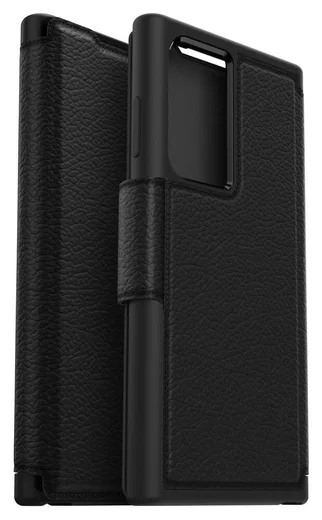 Otterbox Strada Samsung Galaxy S22 Ultra Hoesje Echt Leer Zwart afbeelding 5