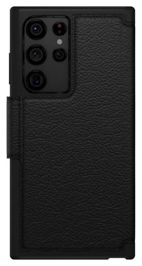 Otterbox Strada Samsung Galaxy S22 Ultra Hoesje Echt Leer Zwart afbeelding 6