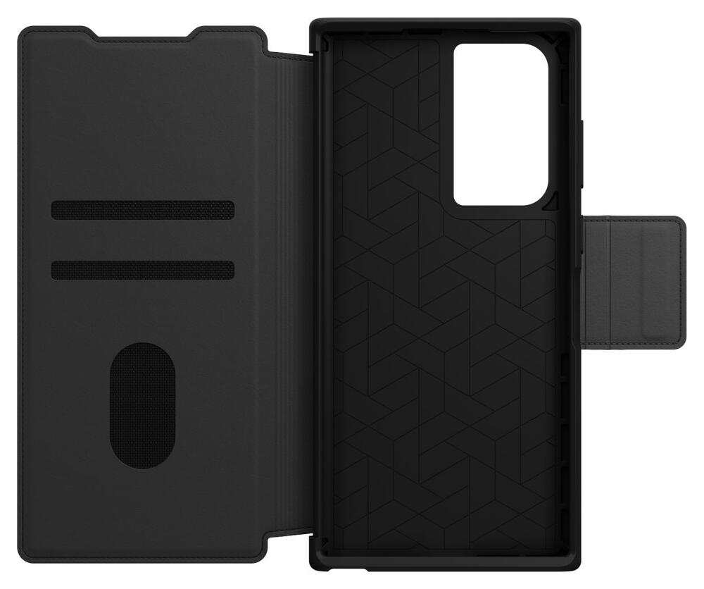 Otterbox Strada Samsung Galaxy S22 Ultra Hoesje Echt Leer Zwart afbeelding 8