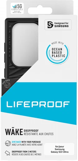 LifeProof Wake Samsung Galaxy S22 Ultra Hoesje Back Cover Zwart afbeelding 8